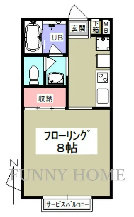 ミルブレー 2階階 間取り