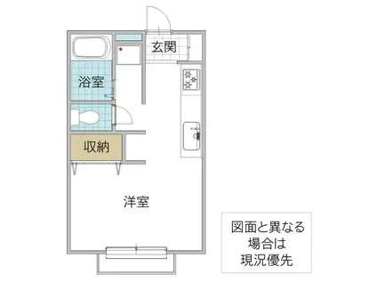 ハーモニーホリ(ワンルーム/2階)の間取り写真