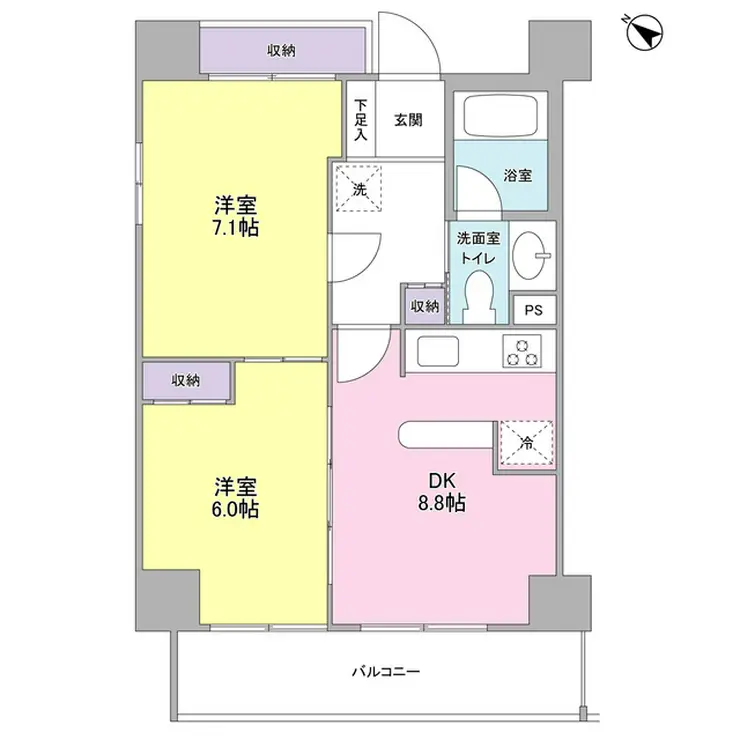 プロスペクト西巣鴨 3階階 間取り