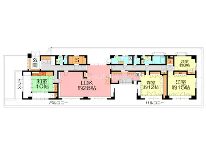 メイプルIII(4SLDK/3階)の間取り写真