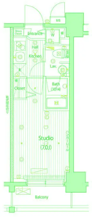 グランド・ガーラ桜木町駅前 6階階 間取り