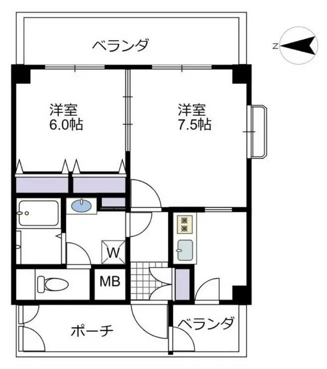 日神パレステージ新宿御苑 7階階 間取り