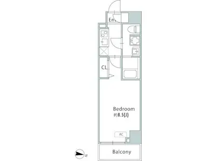 GRANPASEO青砥(1K/10階)の間取り写真