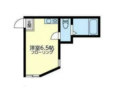 サザンテラス井土ヶ谷(ワンルーム/1階)の間取り写真