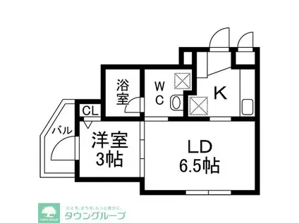 VIVACE VI(1LDK/1階)の間取り写真