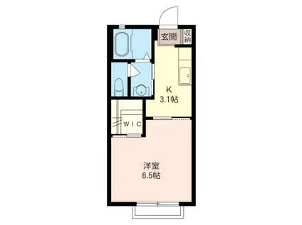 二俣川21(1K/2階)の間取り写真