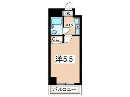 ジュネパレス横須賀(ワンルーム/3階)の間取り写真