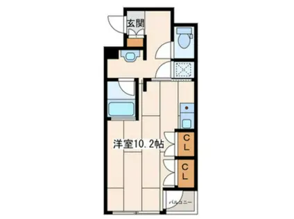 VILLA MUSE(ワンルーム/2階)の間取り写真