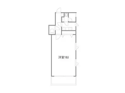 月村マンションNO27(1K/10階)の間取り写真