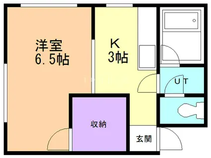 CRESTCOURT.T(1K/2階)の間取り写真