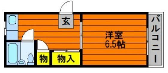Tコーポ(1K/3階)の間取り写真