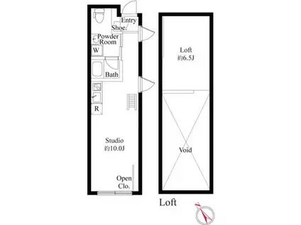 フロンティアコンフォート板橋ときわ台(ワンルーム/5階)の間取り写真