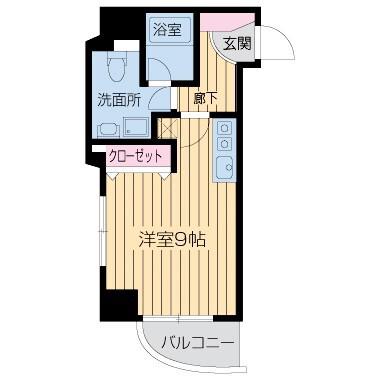 ライブコート北梅田(ワンルーム/8階)の間取り写真