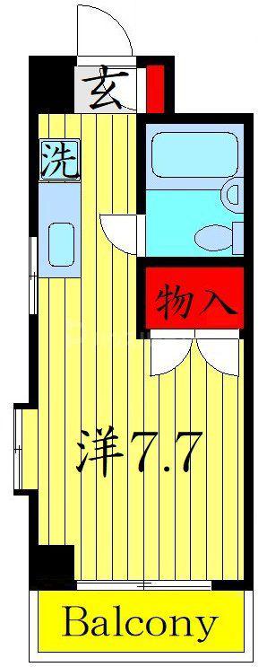 エクセルツカサ(1K/2階)の間取り写真