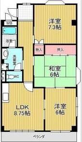 リバティーヒル乗鞍(3LDK/1階)の間取り写真