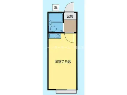 ヴィラホワイト森野(1K/1階)の間取り写真