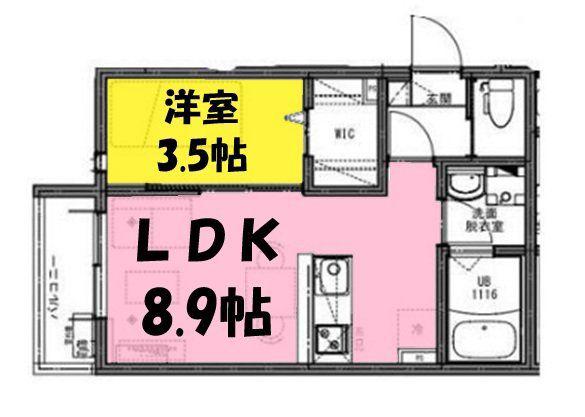 KEIAI RESIDENCE せんげん台6(1LDK/3階)の間取り写真