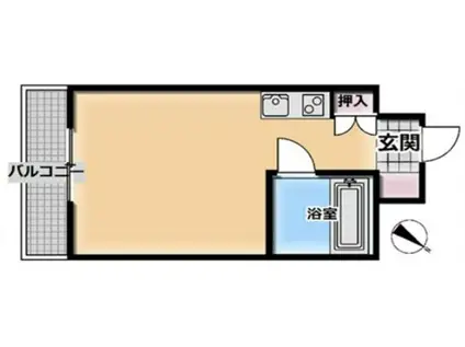 ライオンズマンション南池袋(ワンルーム/8階)の間取り写真