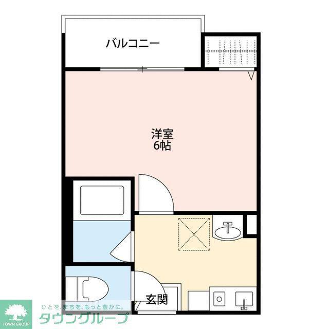 CASAR八王子(1K/3階)の間取り写真