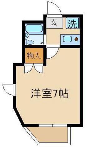 STAGE45(1K/1階)の間取り写真