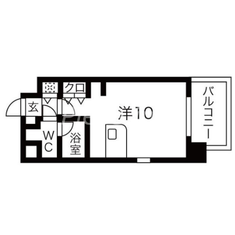 TS SQUARE城東野江(1K/7階)の間取り写真