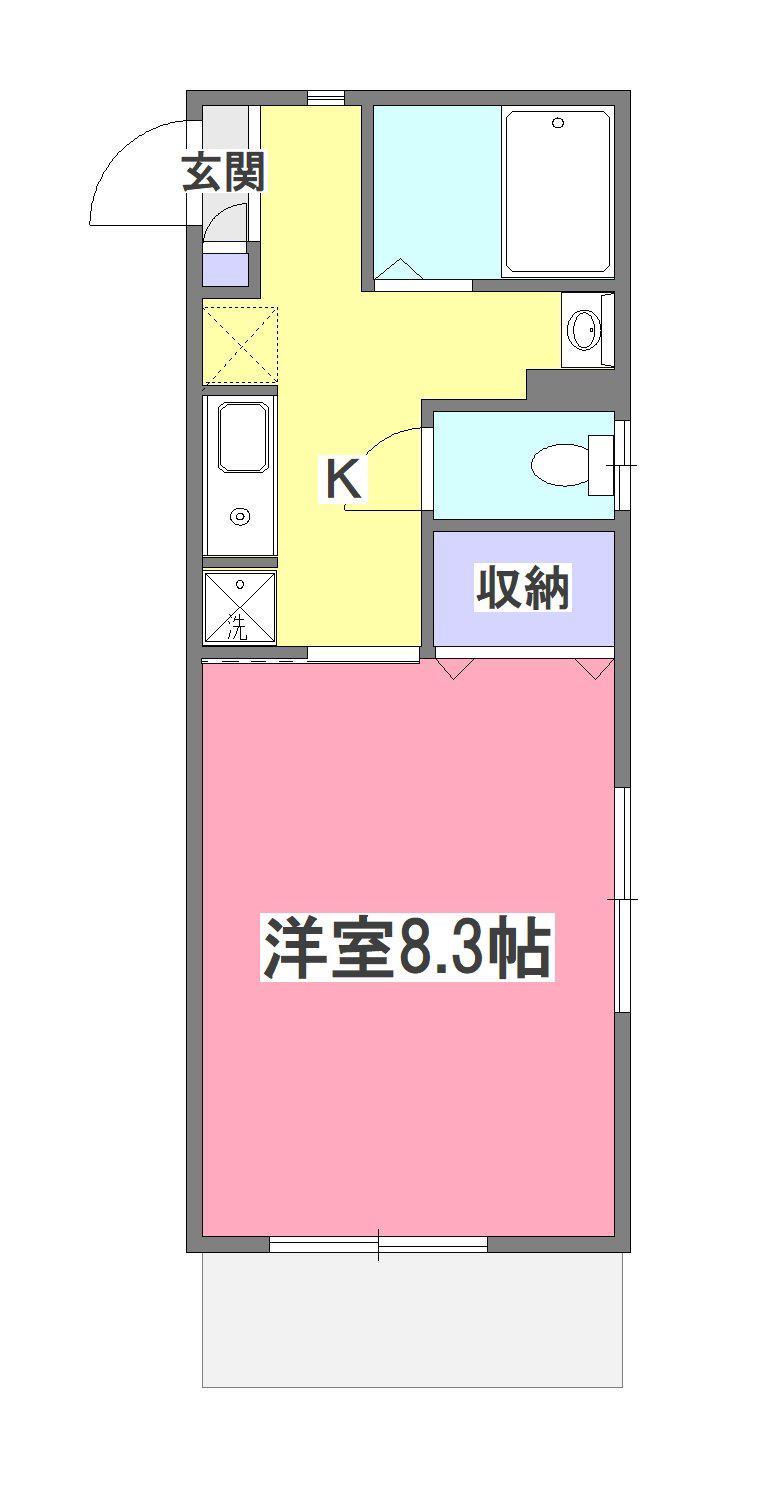 TOMIOハウス(1K/1階)の間取り写真