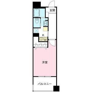 西神糀台ミオ(1K/1階)の間取り写真