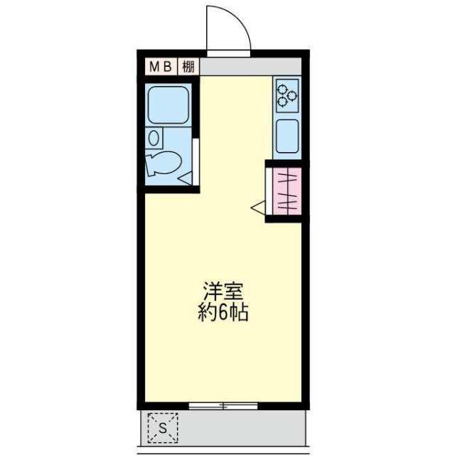 タプラ下荻野(ワンルーム/2階)の間取り写真