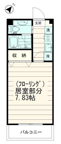 リトルグローブ(1K/1階)の間取り写真
