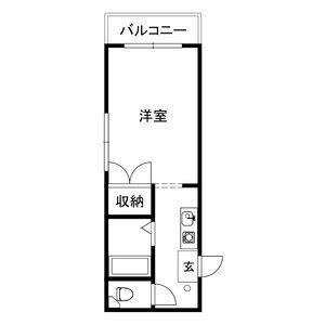 プレアール老松町I(1K/3階)の間取り写真
