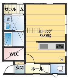 CASA南浜(ワンルーム/2階)の間取り写真