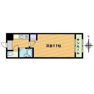 高津ヒルトン(1K/3階)の間取り写真