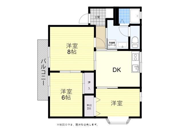 IDEAL MITSUYOSHI(3DK/2階)の間取り写真