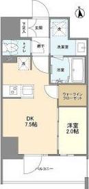 バウスフラッツ新大阪(1DK/13階)の間取り写真