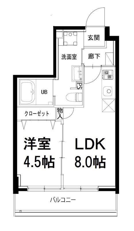 ミナモ浅草橋(1LDK/5階)の間取り写真
