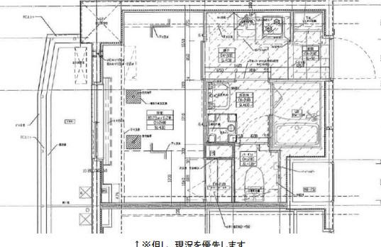 エステムコート船橋(1K/3階)の間取り写真