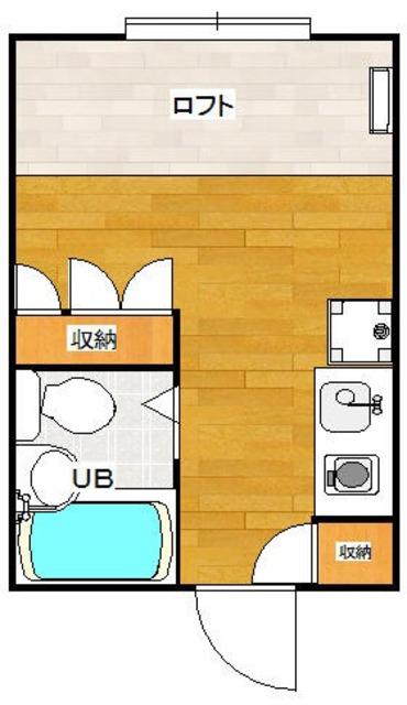 リプロン大井町6(ワンルーム/2階)の間取り写真