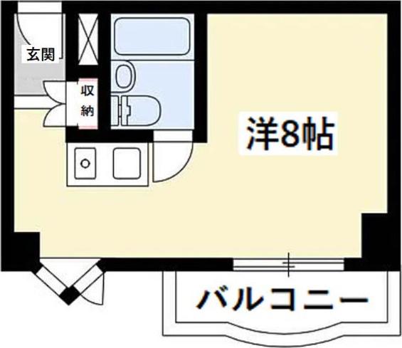 荘苑御園(ワンルーム/5階)の間取り写真