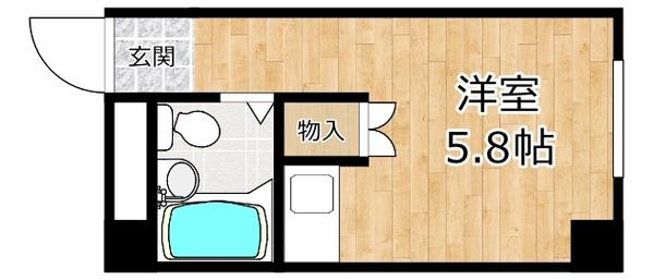 アルテハイム姫島(ワンルーム/7階)の間取り写真