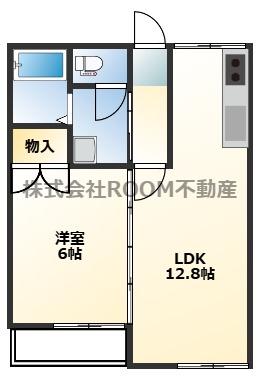 パープルタウン(1LDK/2階)の間取り写真