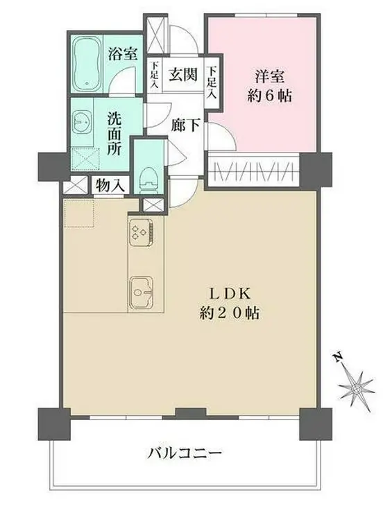 ライオンズタワー池袋 8階階 間取り