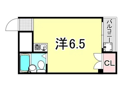 パーソナルマンション杭瀬Ⅱ(ワンルーム/3階)の間取り写真