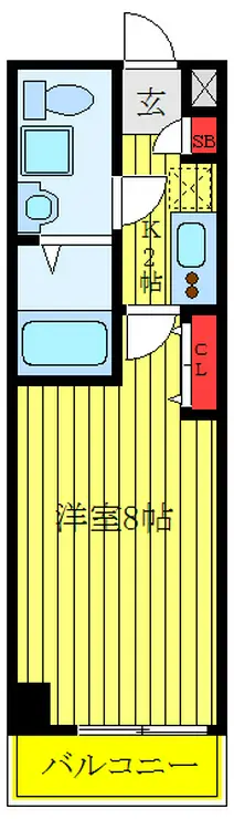 アルファコート西川口7 6階階 間取り