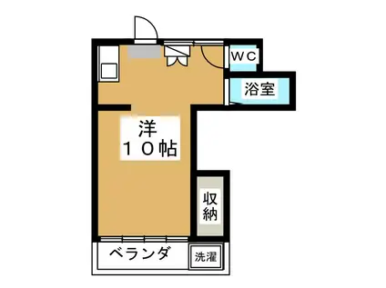 東京メトロ丸ノ内線 南阿佐ケ谷駅 徒歩15分 2階建 築58年(ワンルーム/2階)の間取り写真