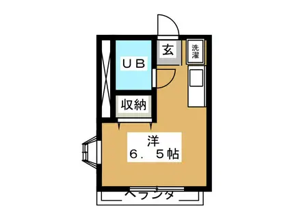 ライブフラット昌和(ワンルーム/2階)の間取り写真