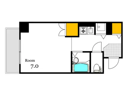 上幟町ビル(1K/5階)の間取り写真