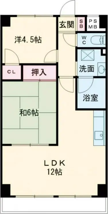 バルミー青梅 1階階 間取り