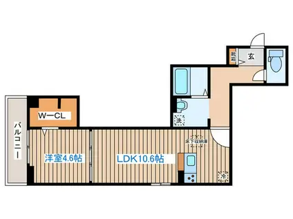 D-ROOM大和町(1LDK/1階)の間取り写真