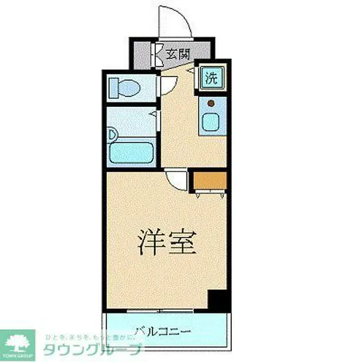 スカイコート三田慶大前 3階階 間取り