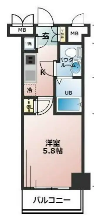 グランド・ガーラ南麻布 9階階 間取り